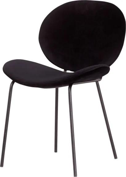 Stílusos szék Wilson fekete bársony