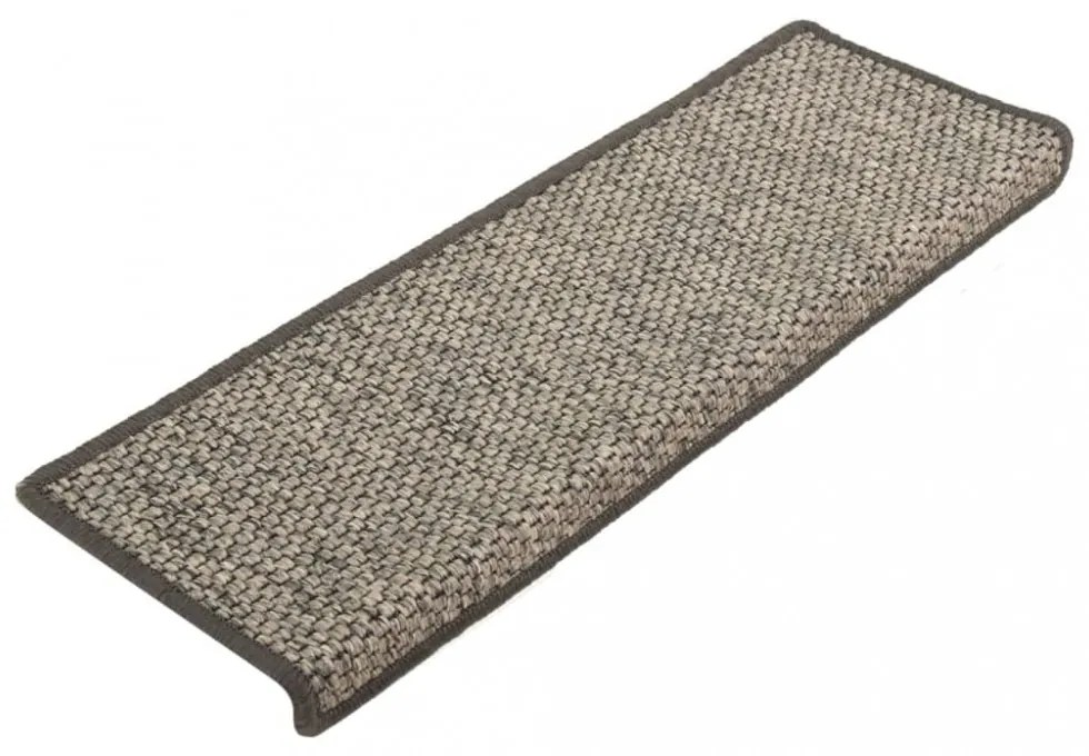 15 db szürke-bézs öntapadó lépcsőszőnyeg 65x21x4 cm
