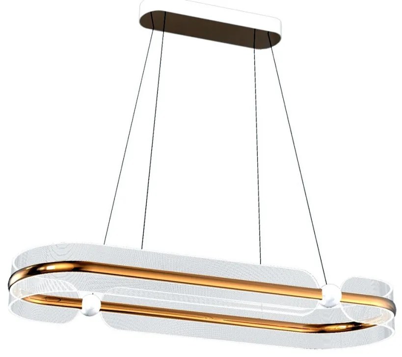 Italux Sopla PND-63728-56W-3K-GD Függőlámpa 1x56W/LED 3000K 3900lm IP20