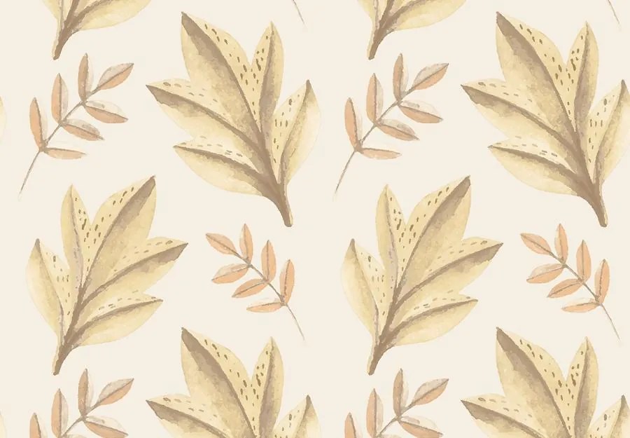 Parato Cristiana Masi Momi Leafy barna-bézs leveles vlies tapéta – 4416