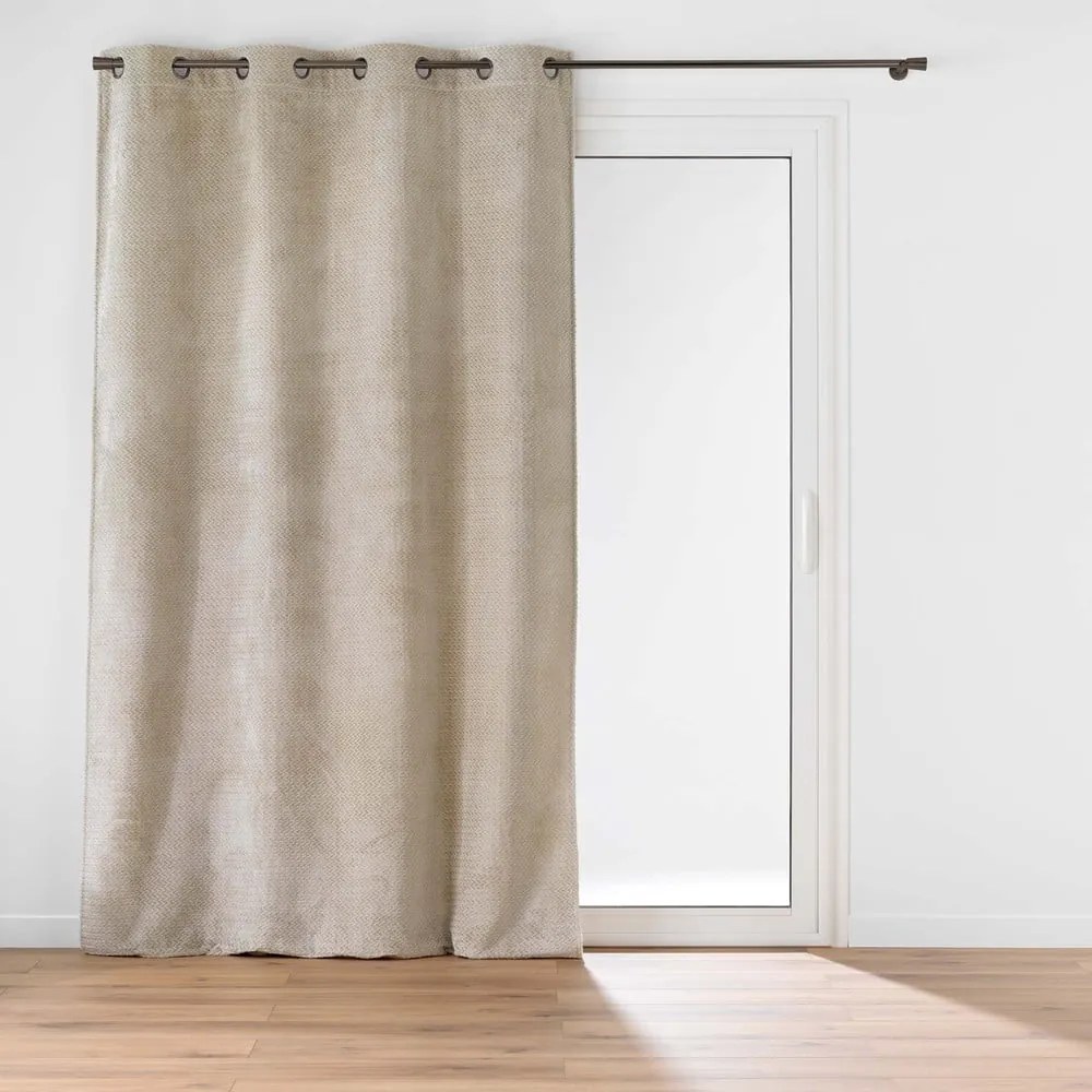 Bézs mikroflanel függöny 140x240 cm Flanela – douceur d'intérieur