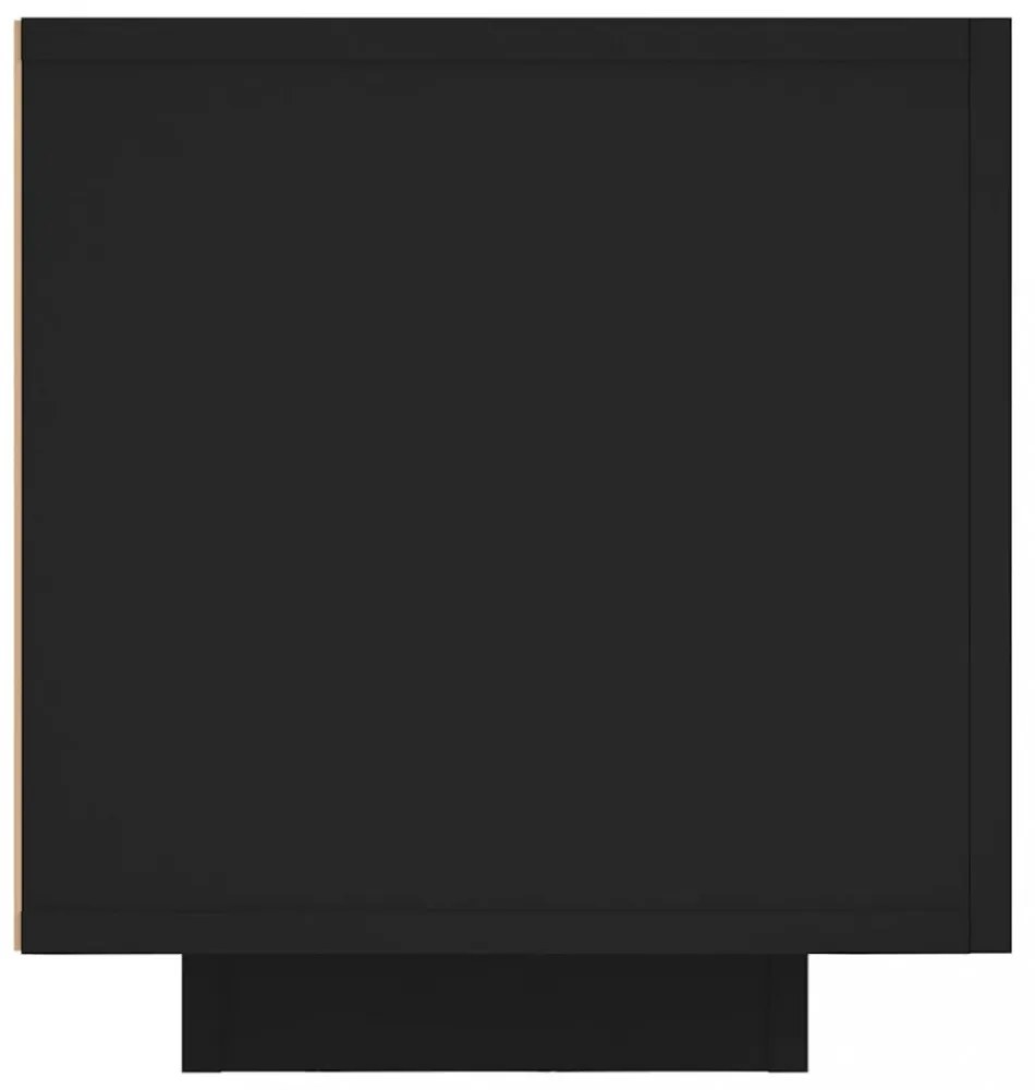 fekete TV-szekrény LED-lámpákkal 160 x 35 x 40 cm