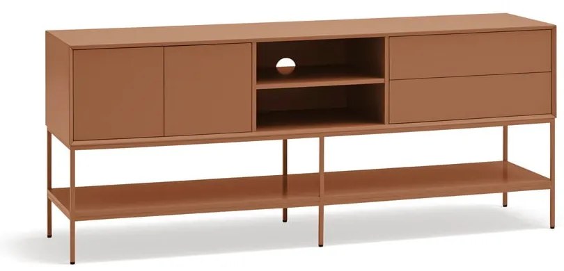 Téglavörös TV-állvány 175x74x45 cm Platt – Teulat