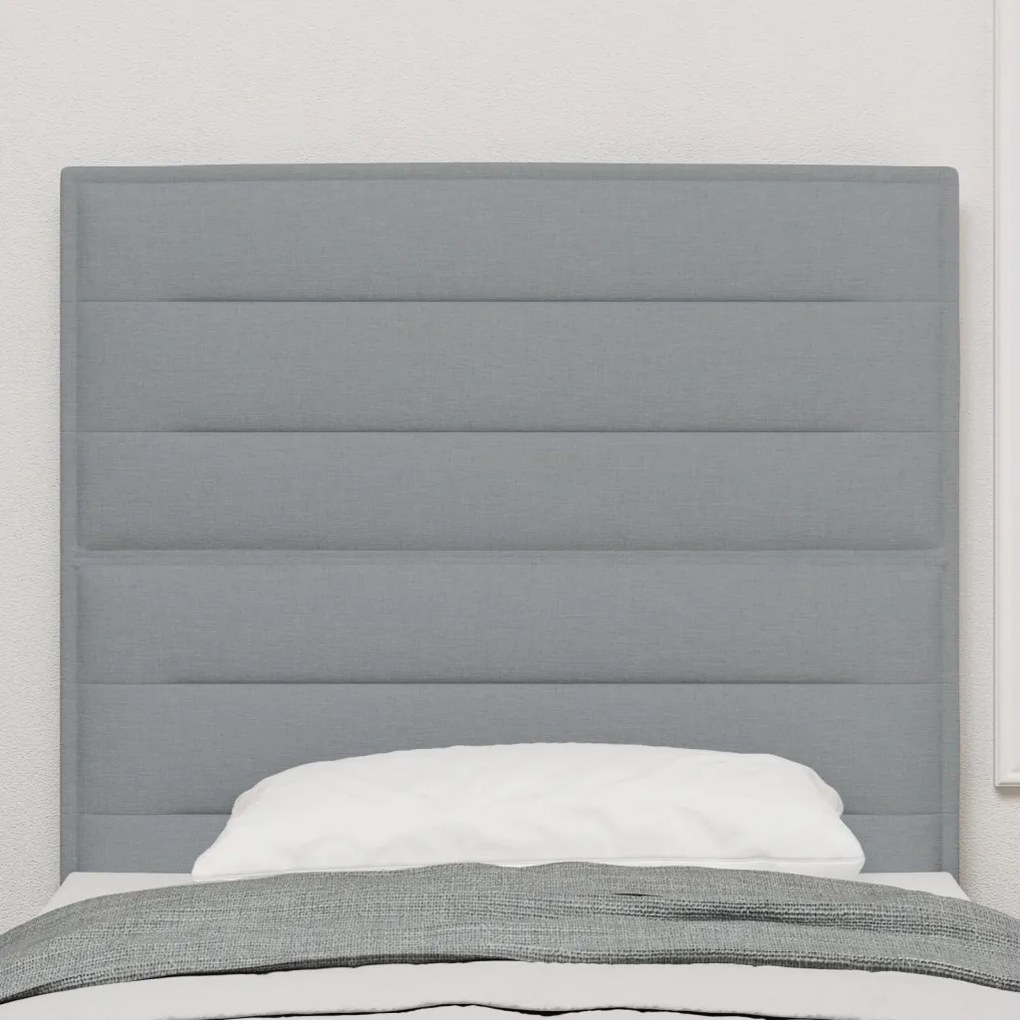 Fejtámla Csíkos Design Világosszürke 80 cm Szövet