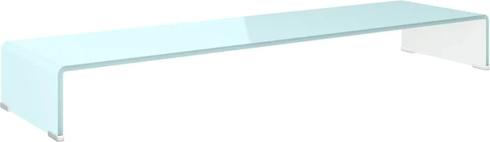 vidaXL zöld üveg TV állvány/monitor magasító 110 x 30 x 13 cm