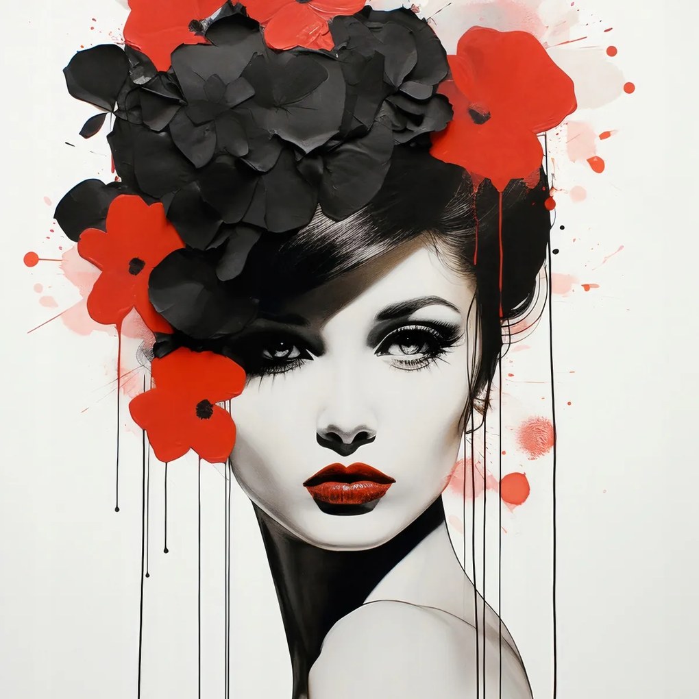 Poszter 20x20cm Virágos szenvedély