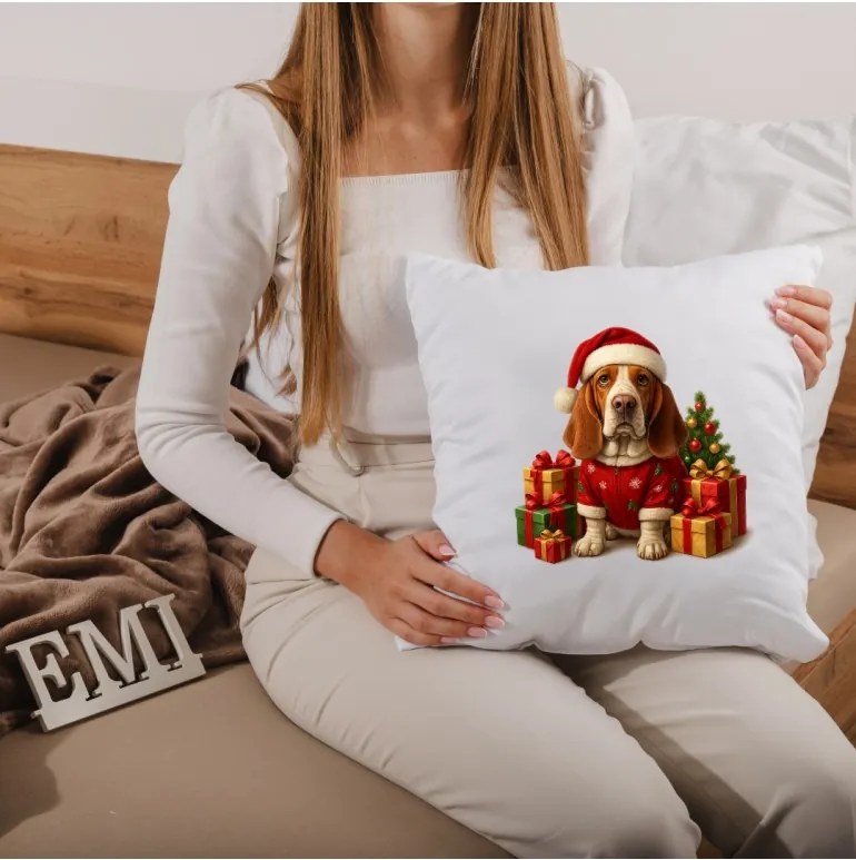 EMI Buddy karácsonyi díszpárna 40x40 cm