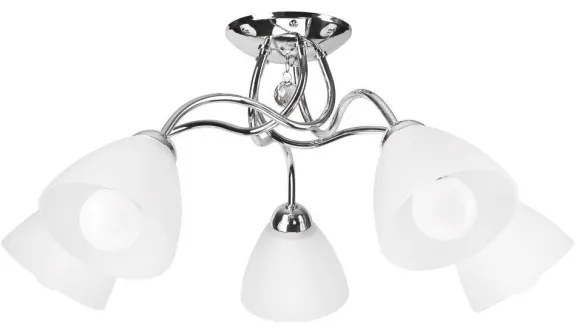 Mennyezeti csillár 5xE27/60W/230V fényes króm