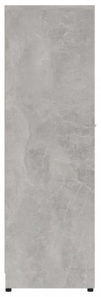 betonszürke szerelt fa fürdőszobaszekrény 30 x 30 x 95 cm