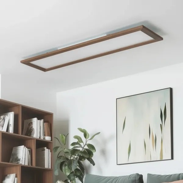 Brilagi - SLIMFRAME WOOD dimmelhető LED lámpatest LED/58W/230V 124x34 cm + távirányító