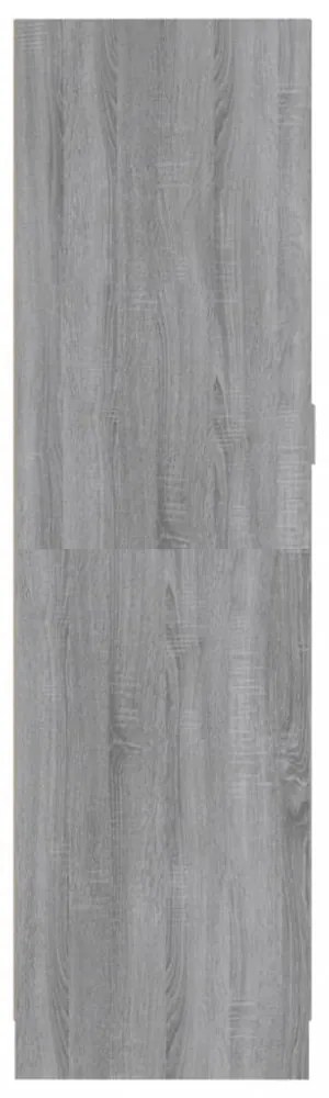szürke sonoma színű szerelt fa ruhásszekrény 82,5x51,5x180 cm