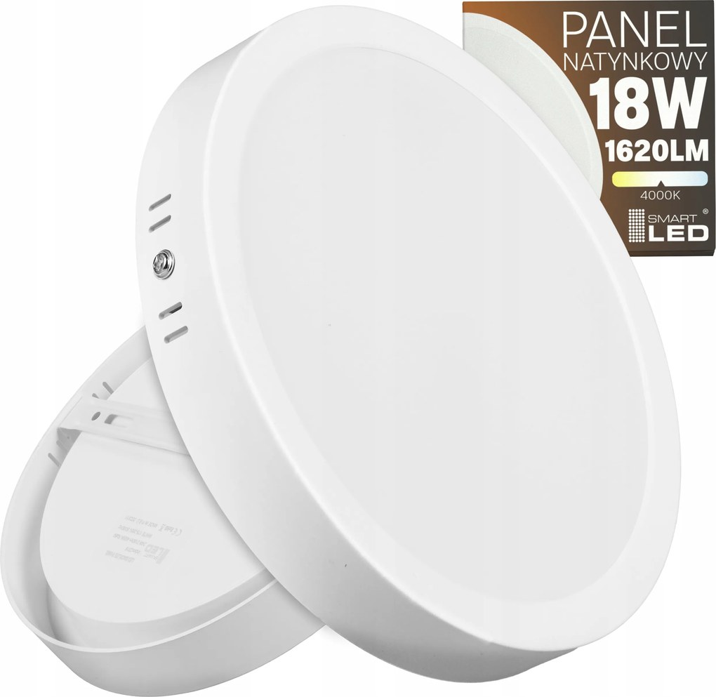 Panel Mennyezeti Led Falra szerelhető Kerek Fehér 18W Nem Pislogó CCD Lámpa