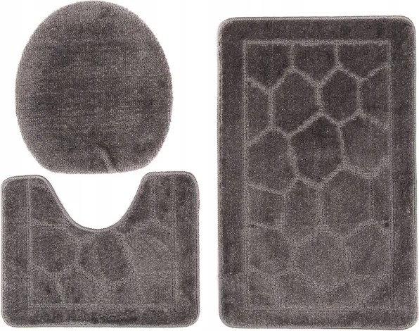 Fürdőszobaszőnyeg 3 El. Csúszásgátló Vastag