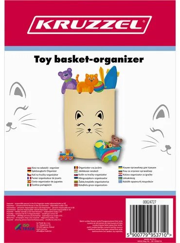 Toy basket - organizer 63L Kruzzel 24727
