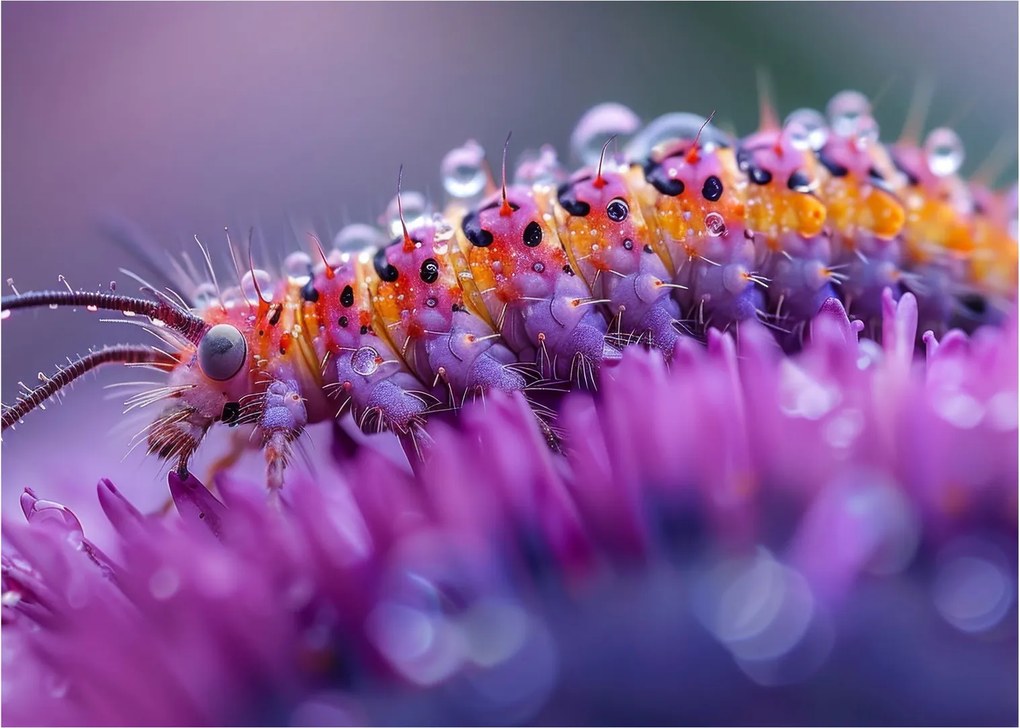 Üveg kép - Caterpillar (70x50 cm)