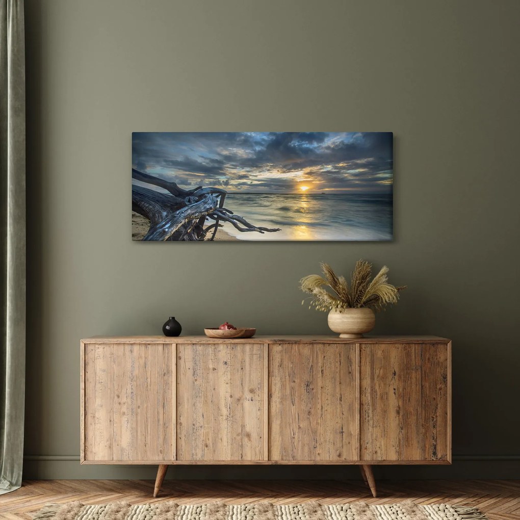 Tenger naplementekor képe (120x50 cm)