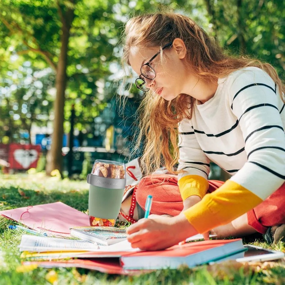 Westmark Háromrészes ételtartó edény, 1150 ml, mentazöld, L