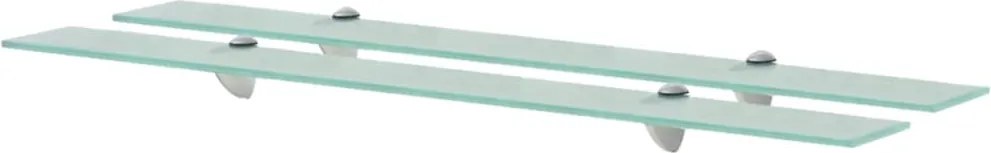 vidaXL 2 db lebegő üvegpolc 90 x 20 cm 8 mm