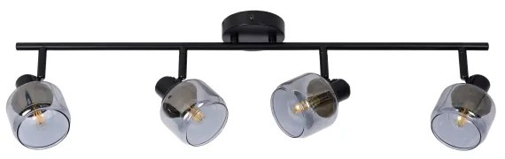 Lucide 77979/04/30 - Spotlámpa BJORN 4xE14/40W/230V fekete