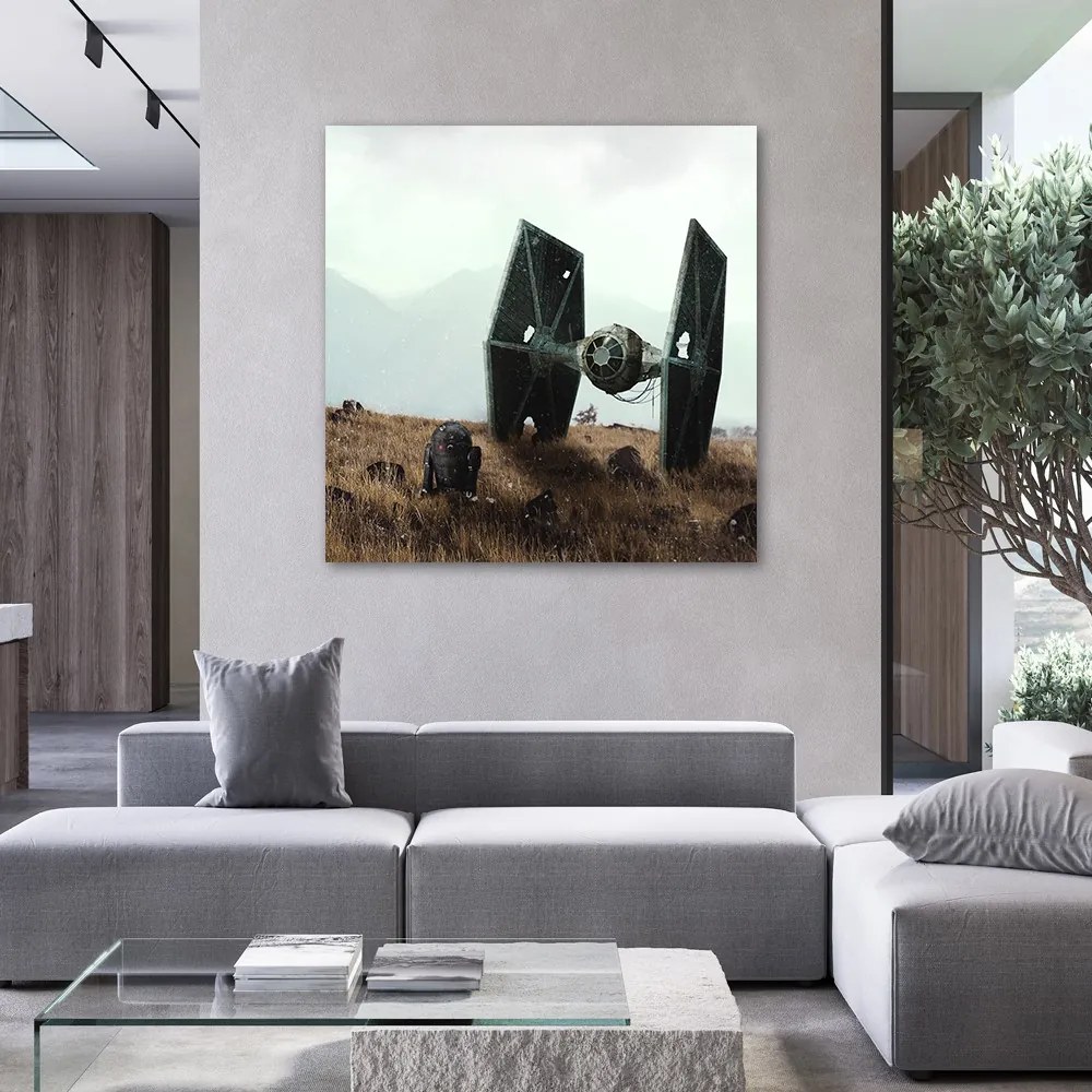Gario Vászonkép Star Wars, droid és urhajó - Zehem Chong Méret: 60 x 60 cm
