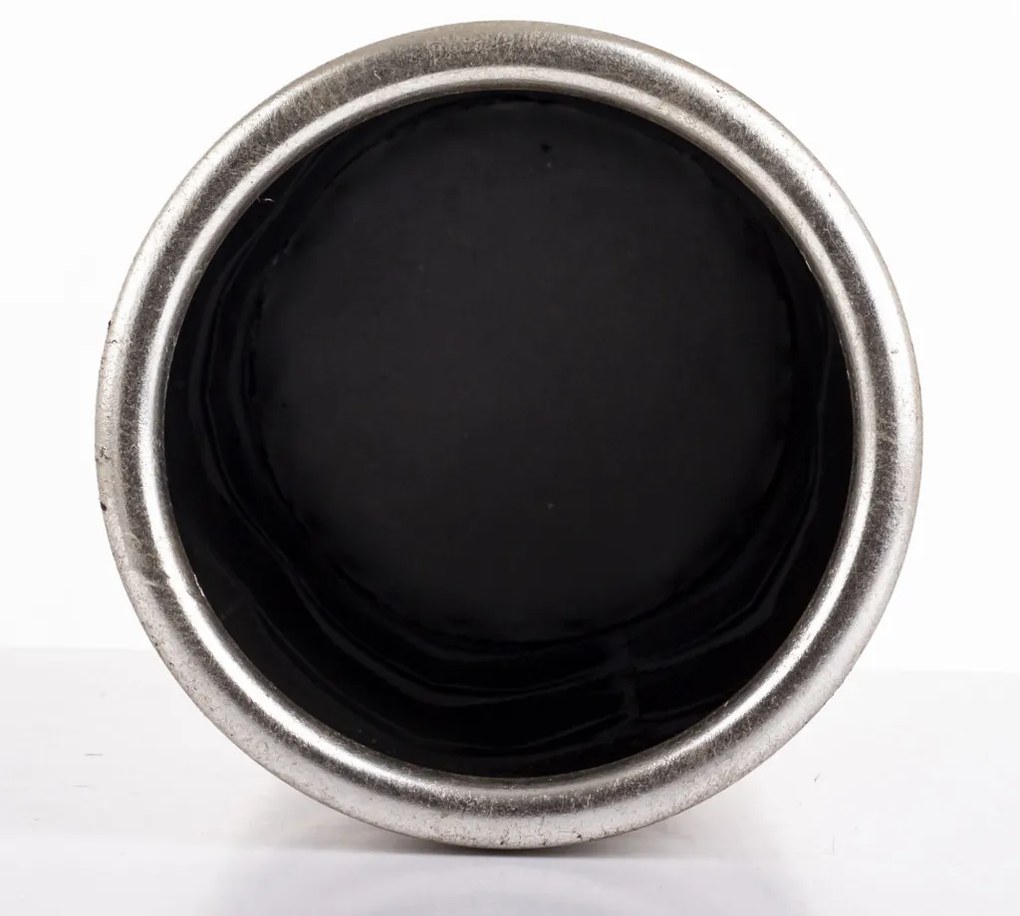 Derby design Esernyőtartó, ezüst fém, 55x19.5x19.5cm