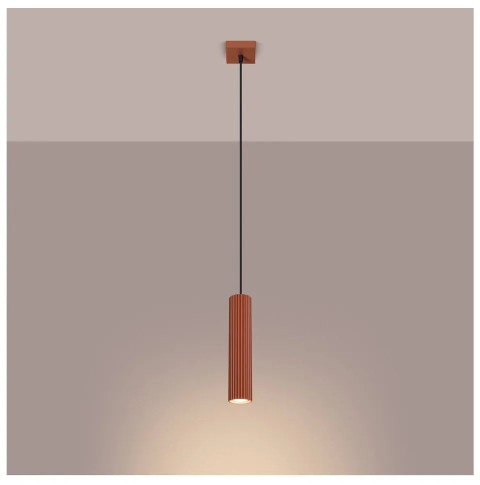 Téglavörös függőlámpa Gleam – Sollux