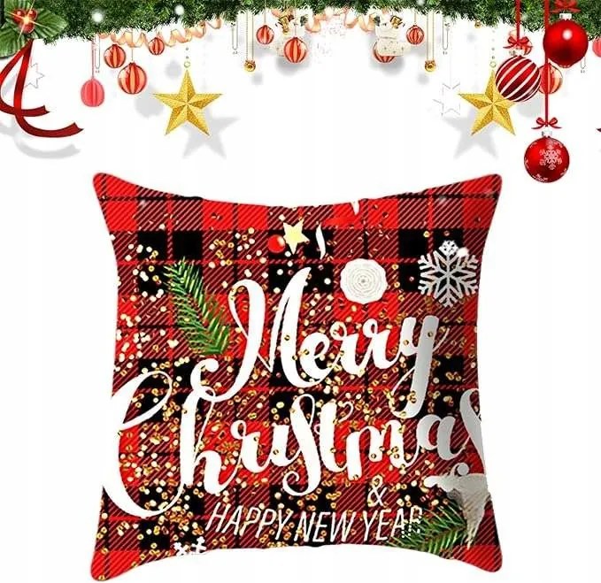 Díszpárnahuzat karácsonyra 45 x 45 cm