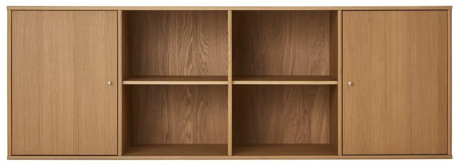 Natúr színű alacsony függő komód tölgyfa dekorral 176x61 cm Mistral – Hammel Furniture