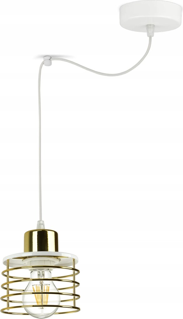 Függő lámpa Csillár Pók Glam Arany Króm Med