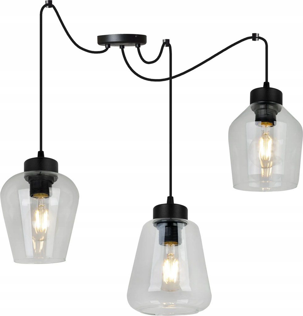 Mennyezeti Lámpa Lógó Csillár Pók Hármas Elegáns Üveg Lámpabúra