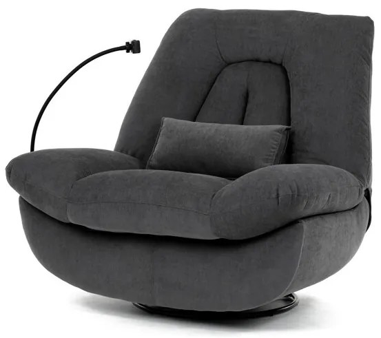 Elektromos vezérlésű szürke szövet dönthető fotel. TV-7089 GREY2
