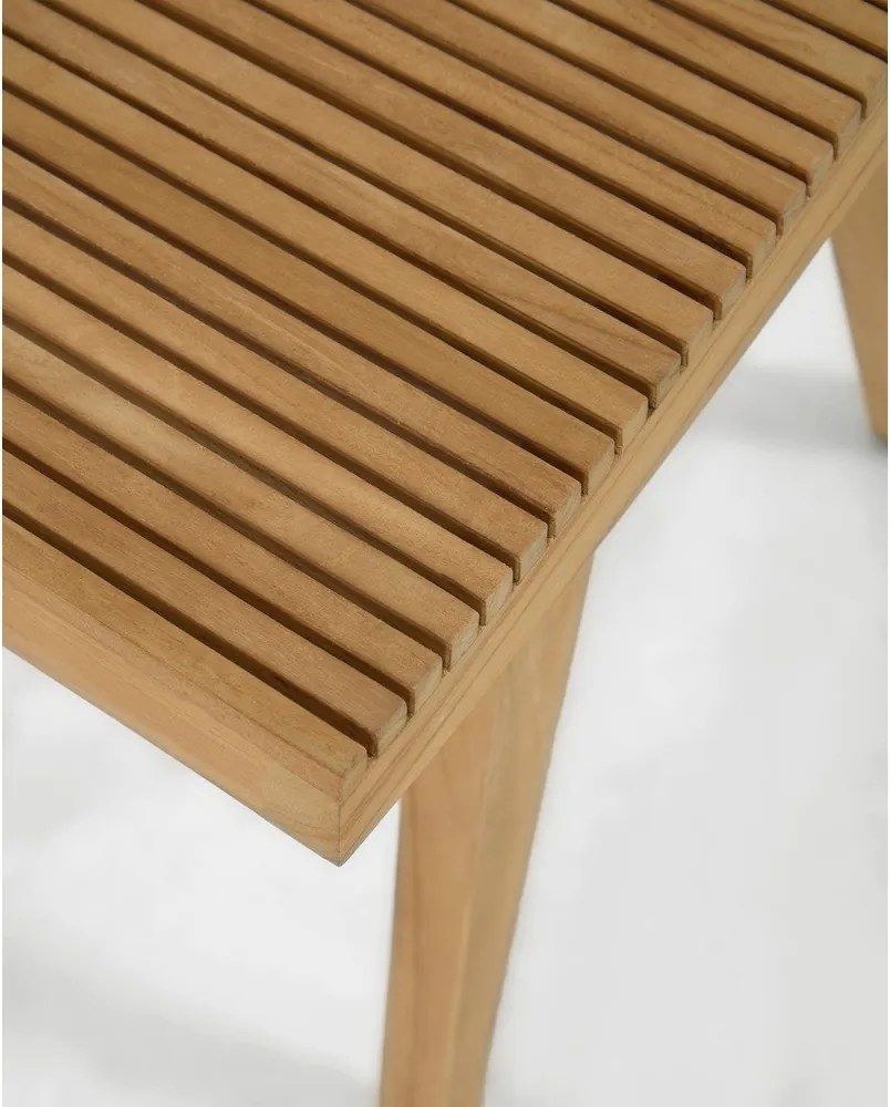 Natúr színű teakfa ülőke Vicentina – Kave Home