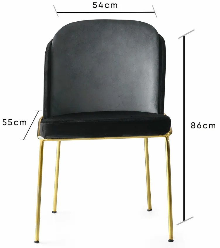 Dore Black étkezőszék szett, 4 db, 4 db