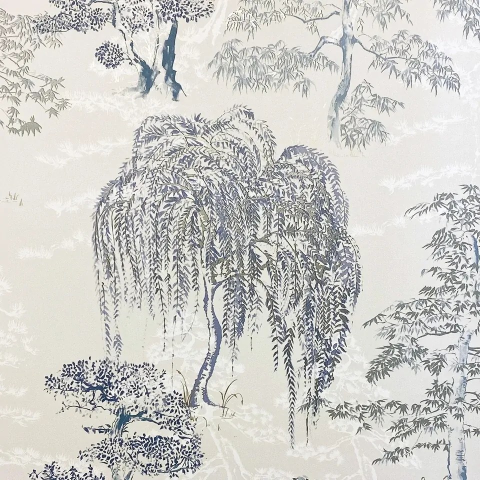 Arthouse Signature 1 Oriental Garden kék fa mintás papír tapéta – 909809