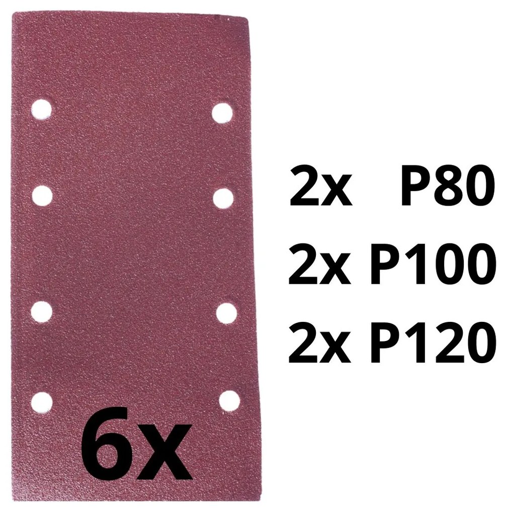 ASIST Csiszolópapír készlet - 2xP80, 2xP100, 2xP120 AE3V22DN-hez