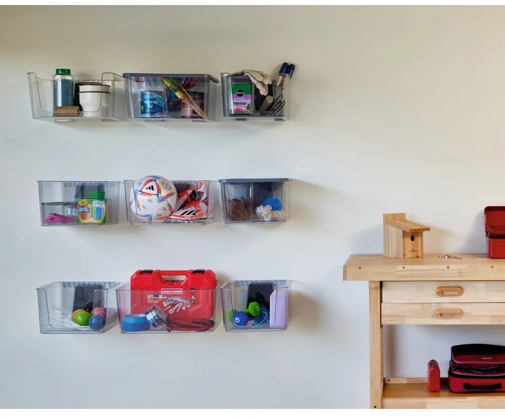 Belső tárolódoboz fedéllel, újrahasznosított műanyagból iD Wallspace - iDesign