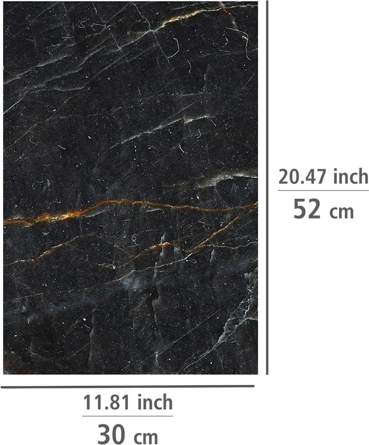 Edzett üveg tűzhely fedőlap szett 2 db-os 52x30 cm Marble – Allstar