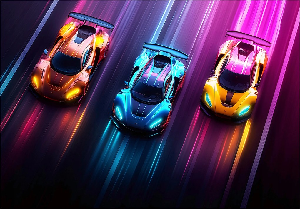 Fotótapéta Neon Adrenalin Sebességkifejezés 416x290 vinil +ragasztó