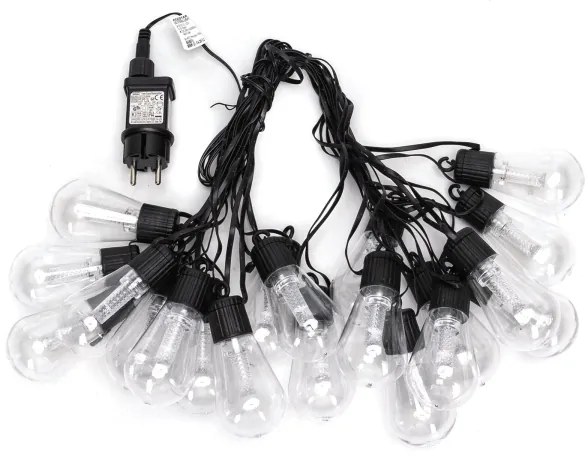 Aigostar - LED kültéri dekorációs füzér 20xLED/13m IP44 hideg fehér