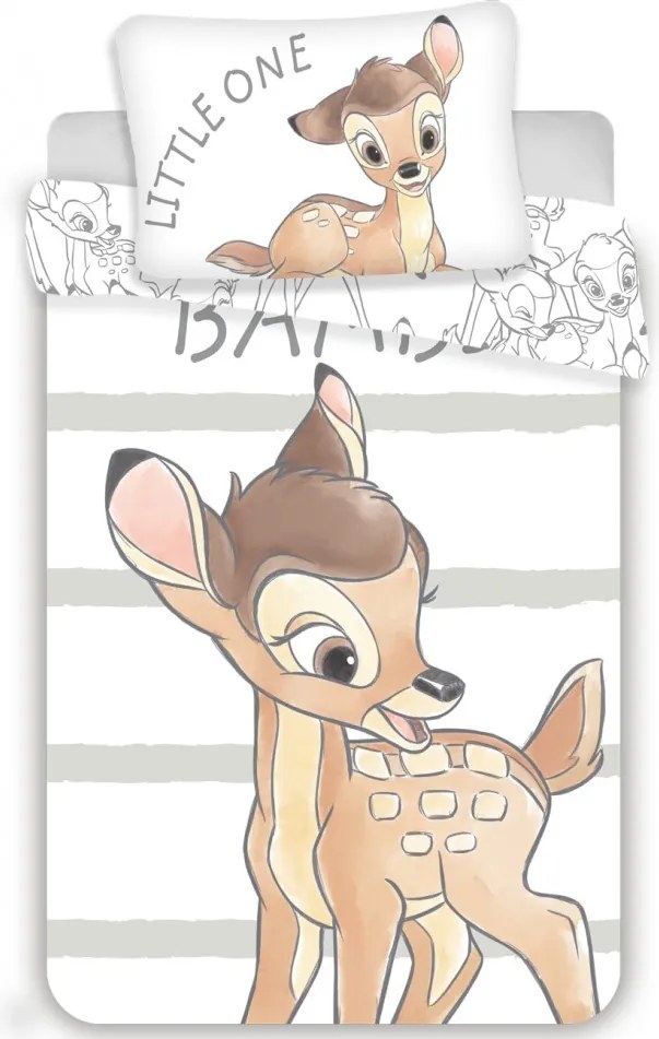 Disney Bambi Little One gyerek, ovis ágyneműhuzat 100×135cm, 40×60 cm