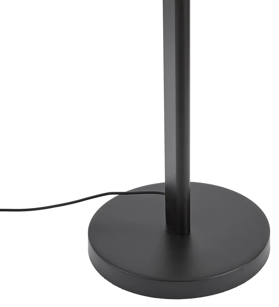 Design állólámpa fekete, dimmelhető LED-del és 3-állású kapcsolóval - Rolla