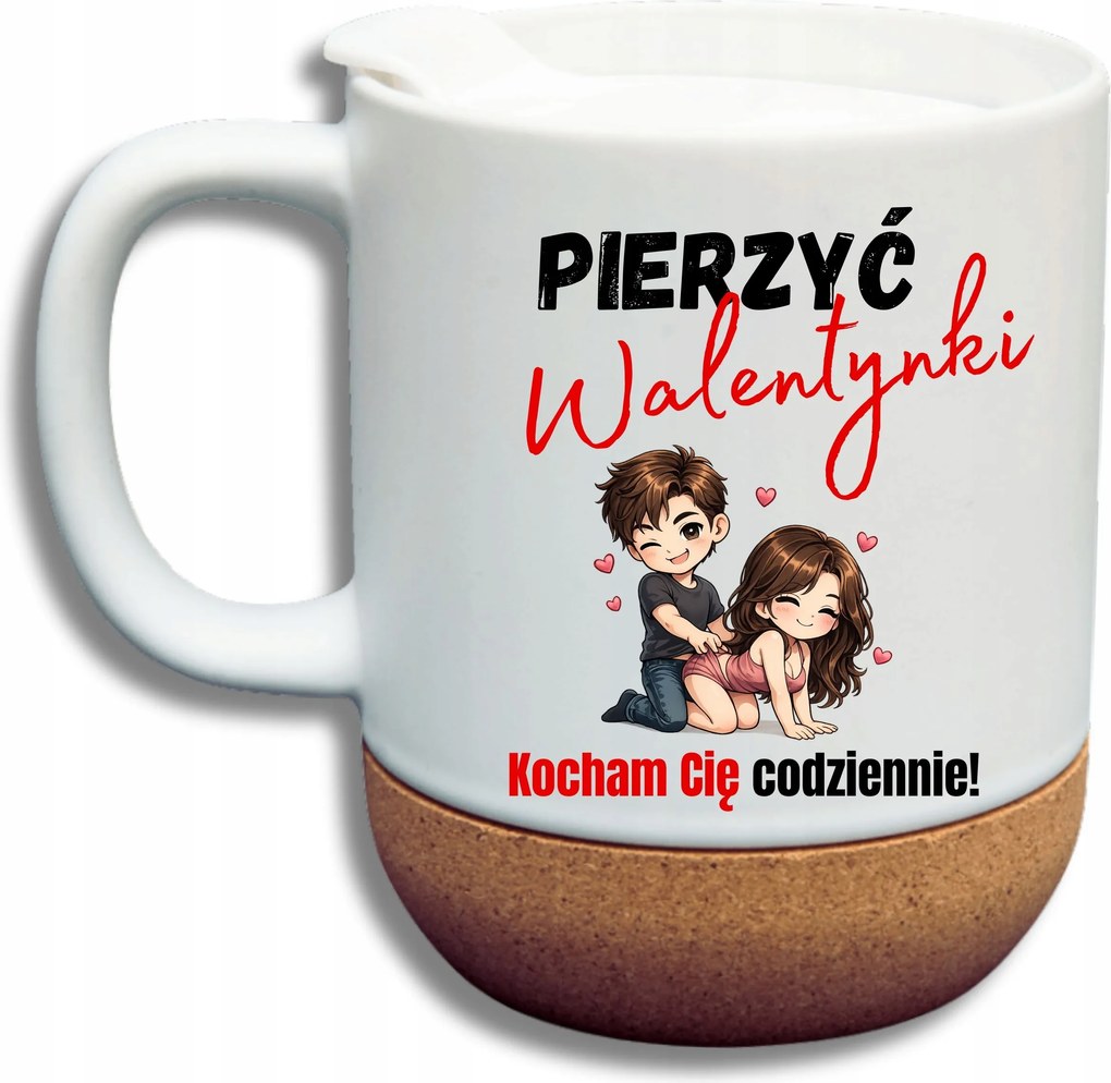 Bögre Fehér Parafa Vicces Ajándék Valentin Nap Dugás Valentin Nap