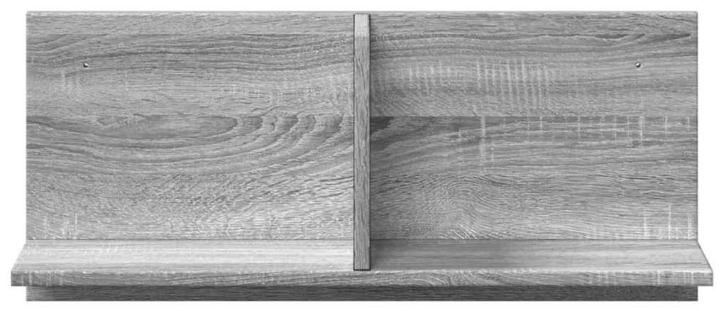 szürke sonoma színű szerelt fa faliszekrény 70 x 16,5 x 30 cm