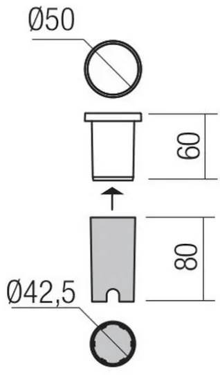 Redo 90044 - LED Kültéri beépíthető lámpa INCAS LED/2,3W/230V IP65