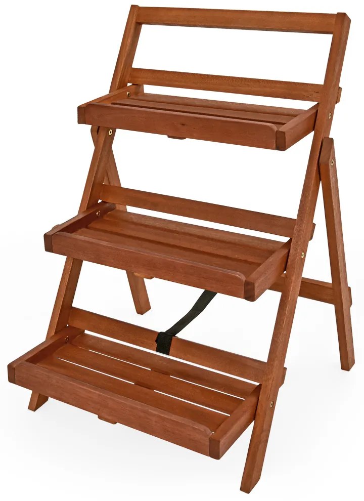 Casaria® Fa lépcsős virágtartó