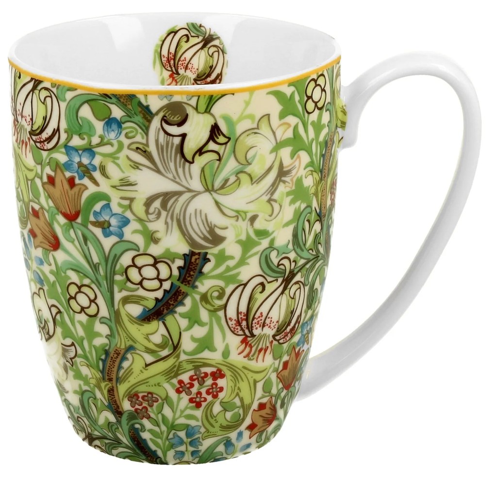 William Morris porcelán bögre 380 ml díszdobozban Golden Lilly