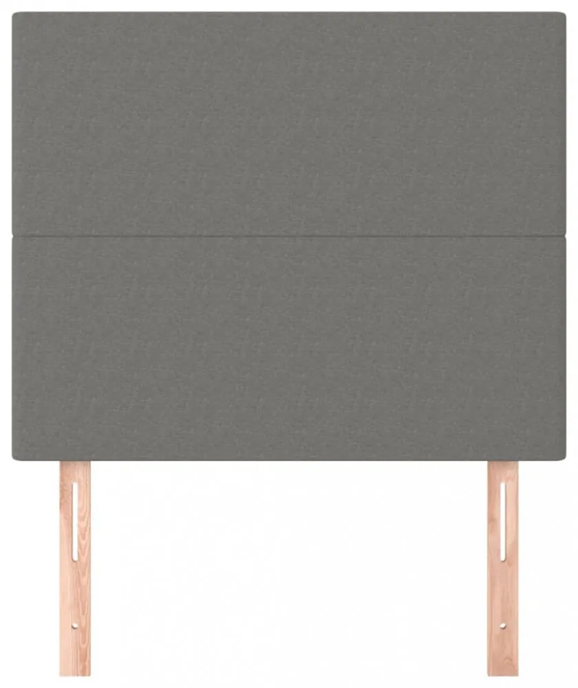 2 db sötétszürke szövet fejtámla 100x5x78/88 cm