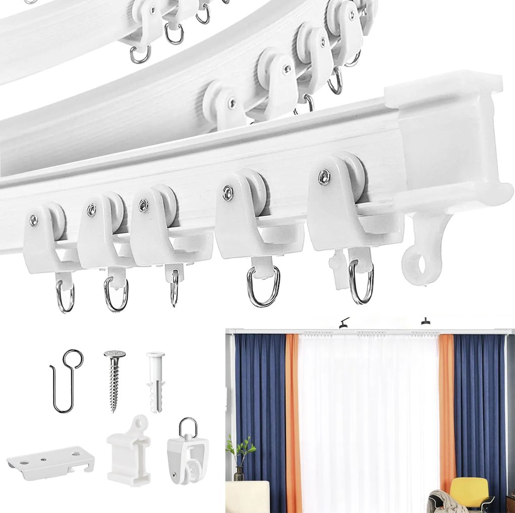 Mennyezeti Függönysín,rugalmas,hajlékony FÜGGÖNYSÍN,5M,ÍVELT