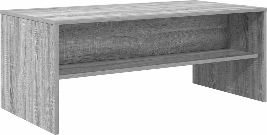 vidaXL Dohányzóasztal Szürke Sonoma 100 x 50 x 40 cm Faanyag