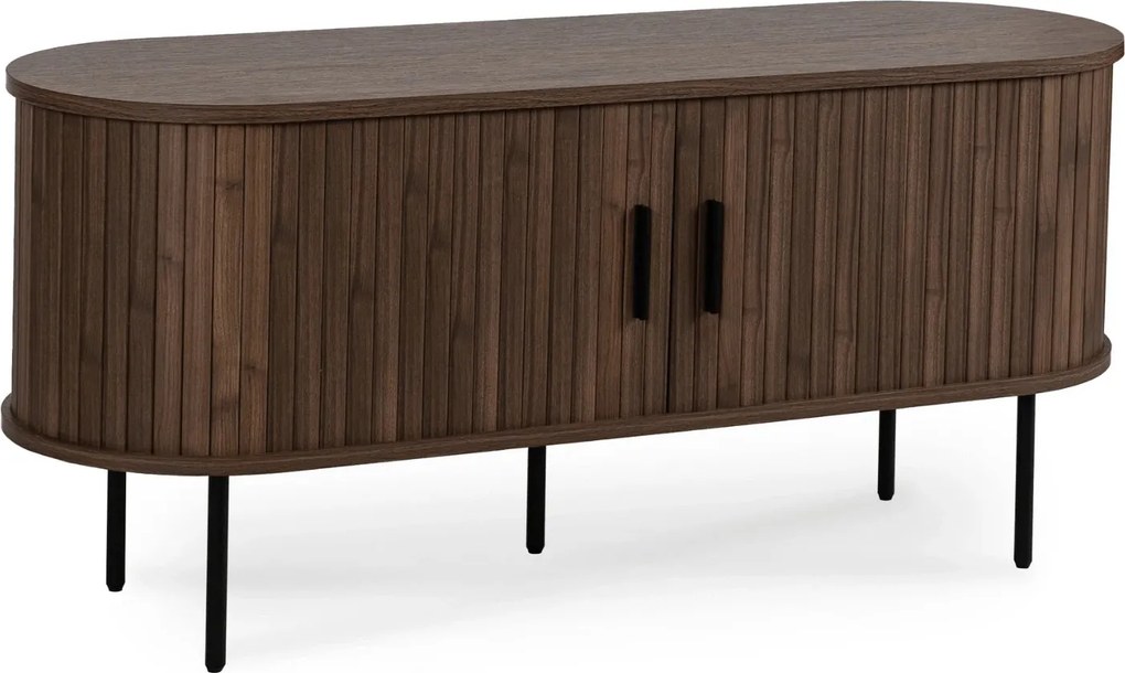 Szafka RTV TRISH 120 cm Dwudrzwiowa Orzech